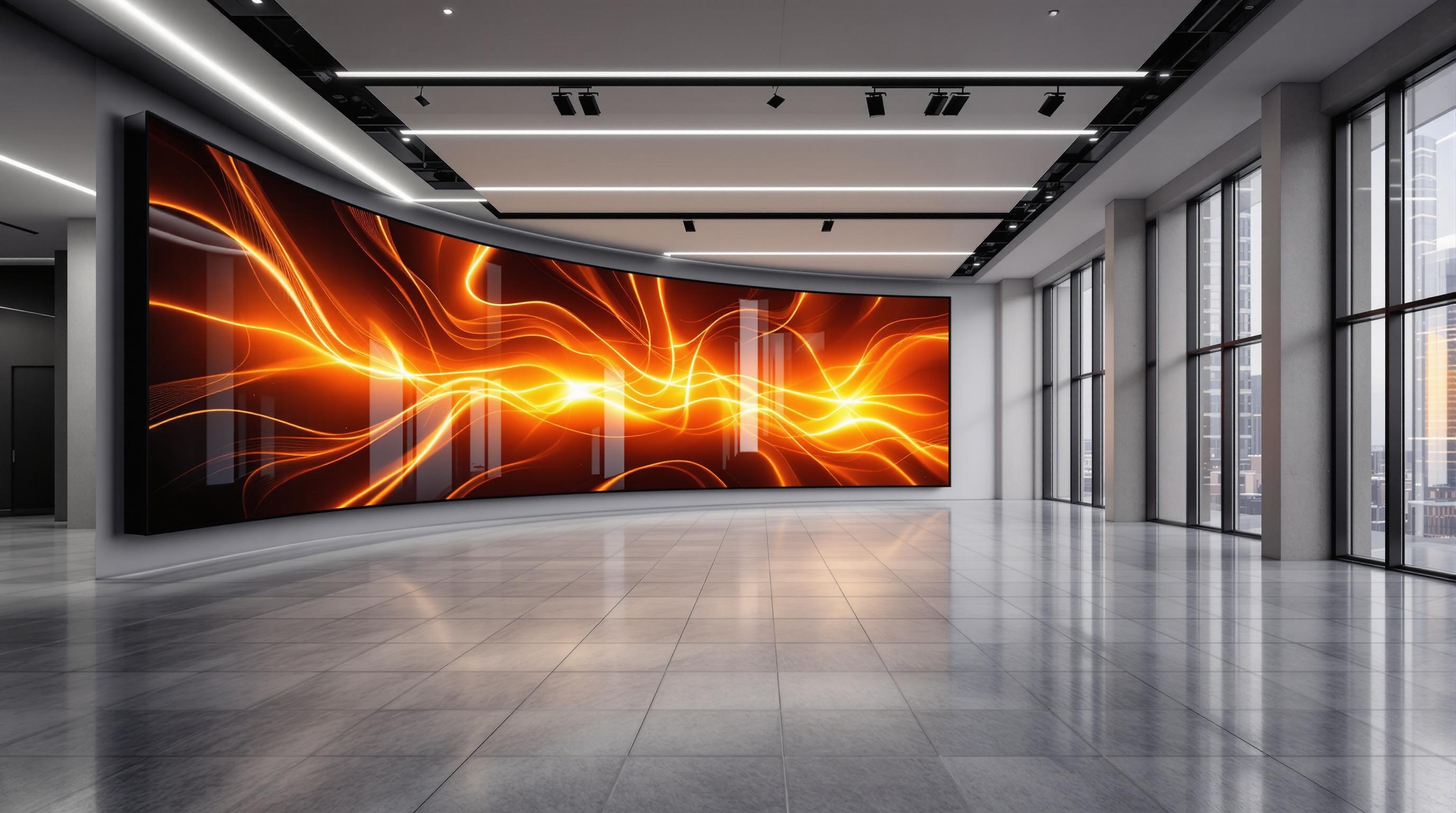 Pantalla LED moderna y llamativa